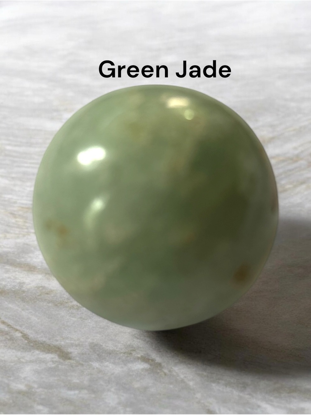 Green Jade Decorative Sphere - 40mm